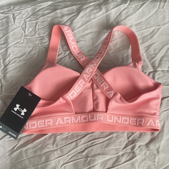 Women's UA Crossback Low Sports Bra - Picture 2 of 2